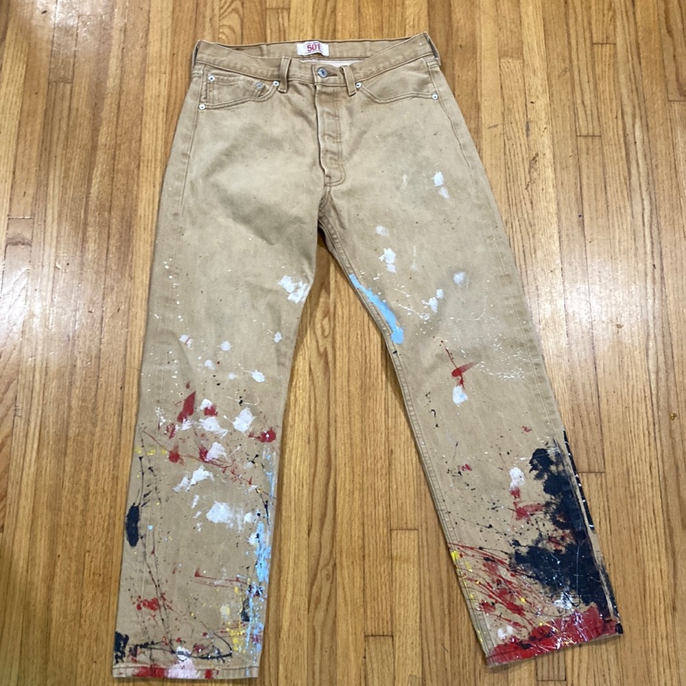 Rare paint splatter levi 501